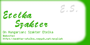 etelka szakter business card